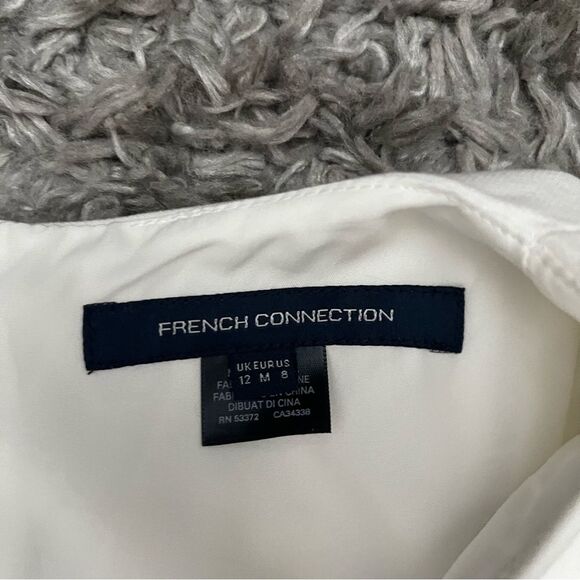French connection white ruffle dress size 8 - Picture 4 of 6